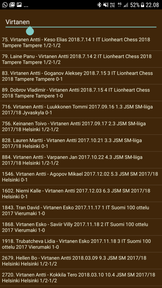 DroidFish tietokanta